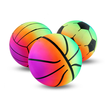 Arco iris unisex Toy Ball Set inflable del deporte del niño con la bomba