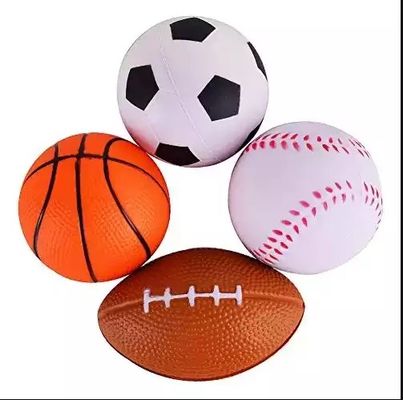 Bola de espuma de PU personalizada, bola antiestrés para alivio de presión con logotipo