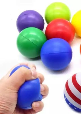 Bola de espuma de PU personalizada, bola antiestrés para alivio de presión con logotipo