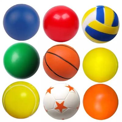 Bola de espuma de PU personalizada, bola antiestrés para alivio de presión con logotipo