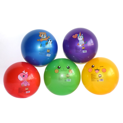 PVC Antiburst bola inflable de 5 pulgadas, pequeña bola de patio ultraligera
