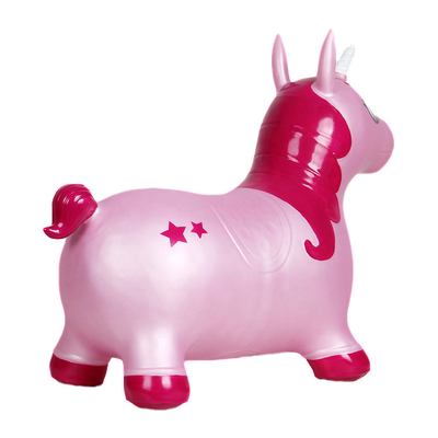 Rosa no tóxico Unicorn Inflatable Animal Bouncer Waterproof respetuoso del medio ambiente