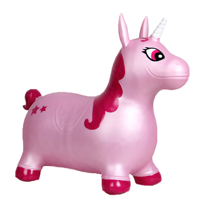 Rosa no tóxico Unicorn Inflatable Animal Bouncer Waterproof respetuoso del medio ambiente