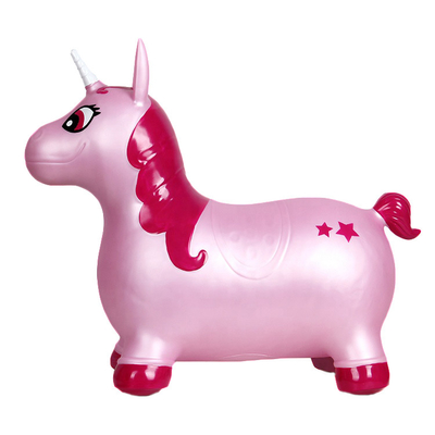 Rosa no tóxico Unicorn Inflatable Animal Bouncer Waterproof respetuoso del medio ambiente