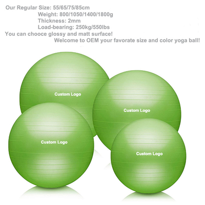 Bola amistosa inodora no tóxica de la yoga de Eco, bola inflable antiusura del ejercicio