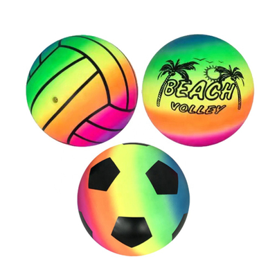 Arco iris Dodge Toy Ball Multicolored Wear Resistant inflable
