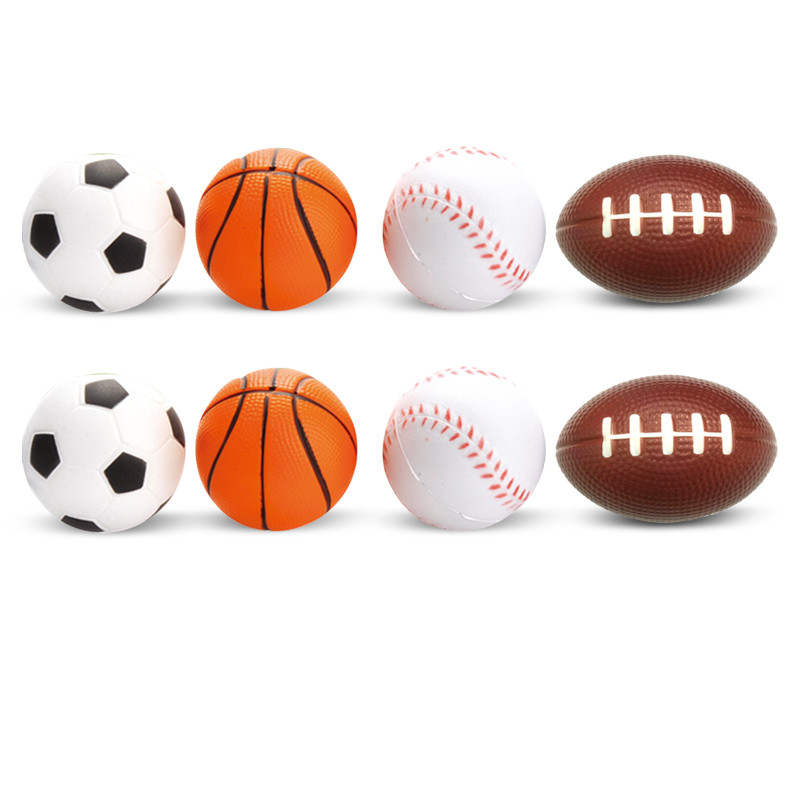 La mini PU hace espuma las bolas del alivio de tensión limpia el color con esponja modificado para requisitos particulares para el juego de los niños