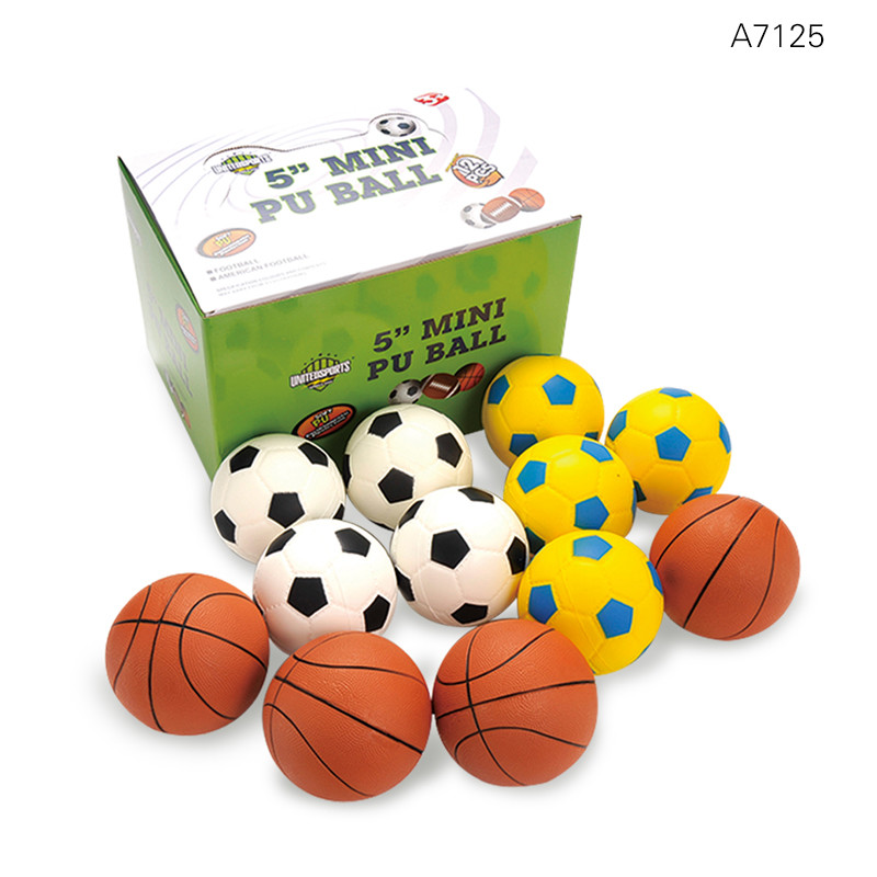 Logo Printed Basketball Stress Ball de encargo para juguete de la tensión de la PU de los niños y de los adultos
