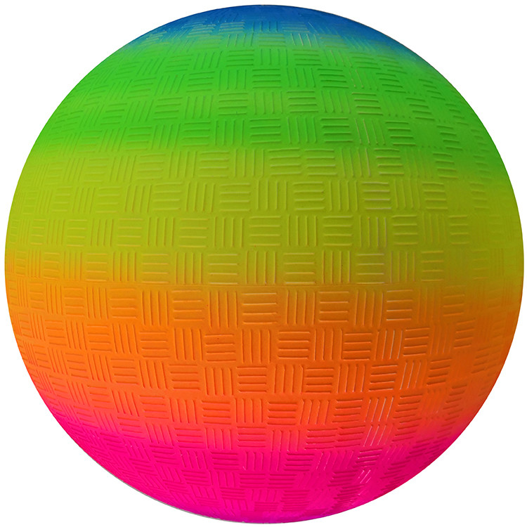 Bola de patio no tóxica del arco iris de Antiburst, bola de goma multifuncional del juego