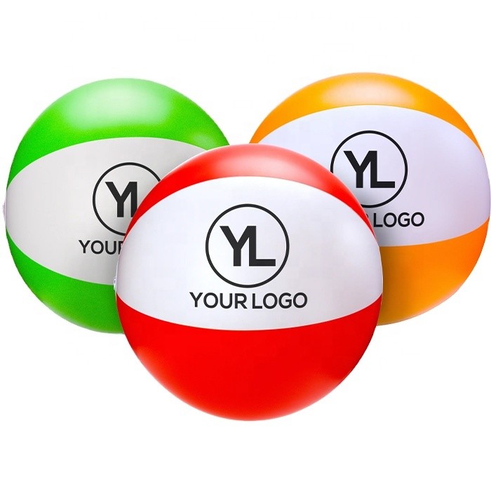 Pelota de playa inflable de encargo reciclada Antiburst del PVC inodoro