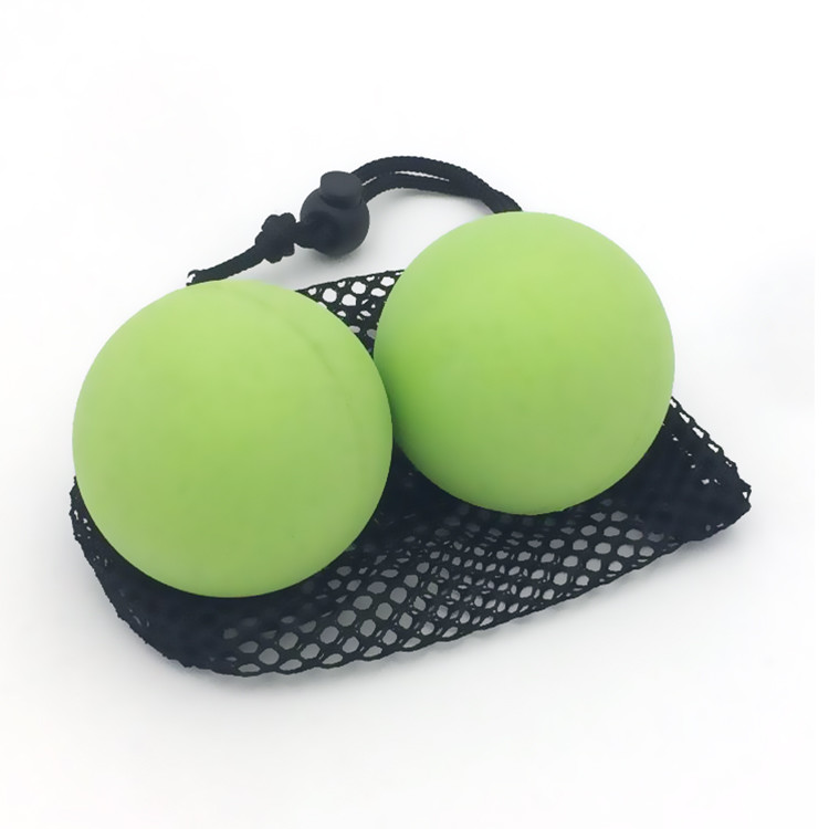 Bola de LaCrosse de goma reciclada inodora no tóxica para la terapia 63-90m m