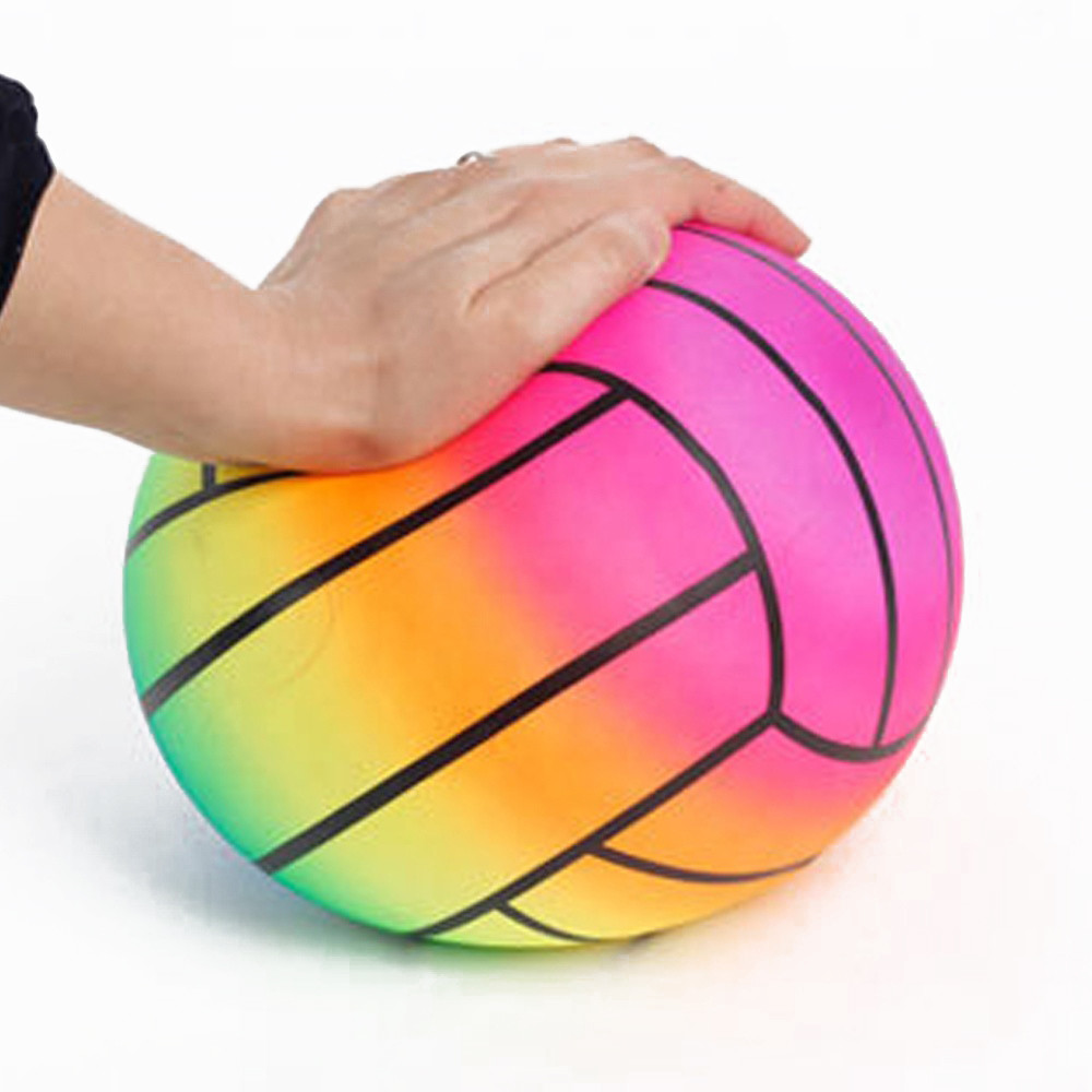 Arco iris Dodge Toy Ball Multicolored Wear Resistant inflable